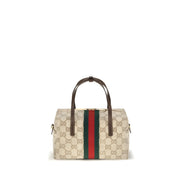Geantă Gucci bej din material textil