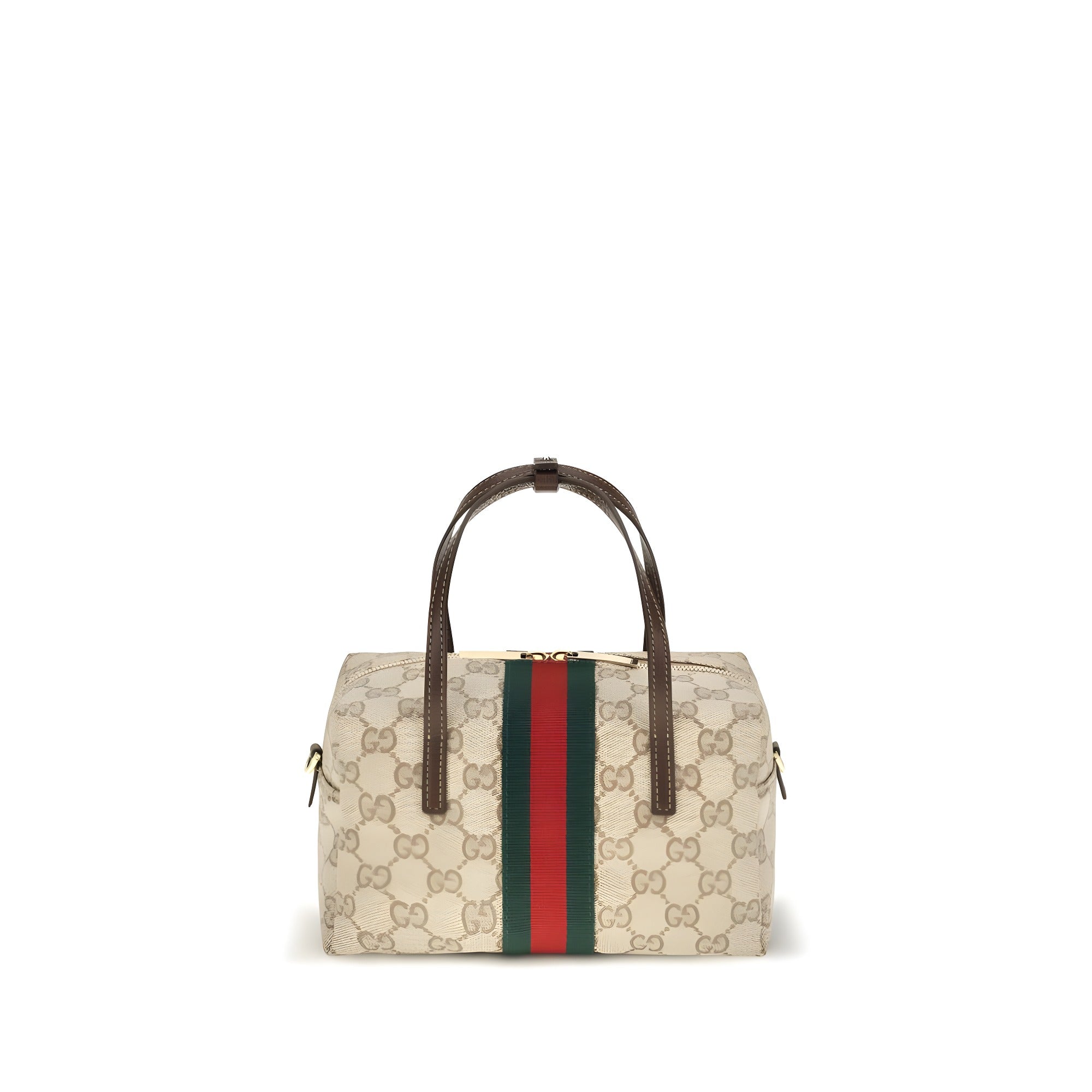 Geantă Gucci bej din material textil