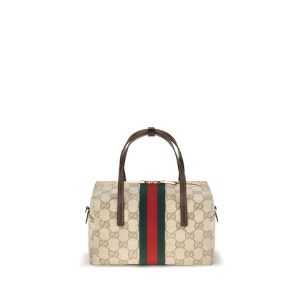 Geantă Gucci bej din material textil