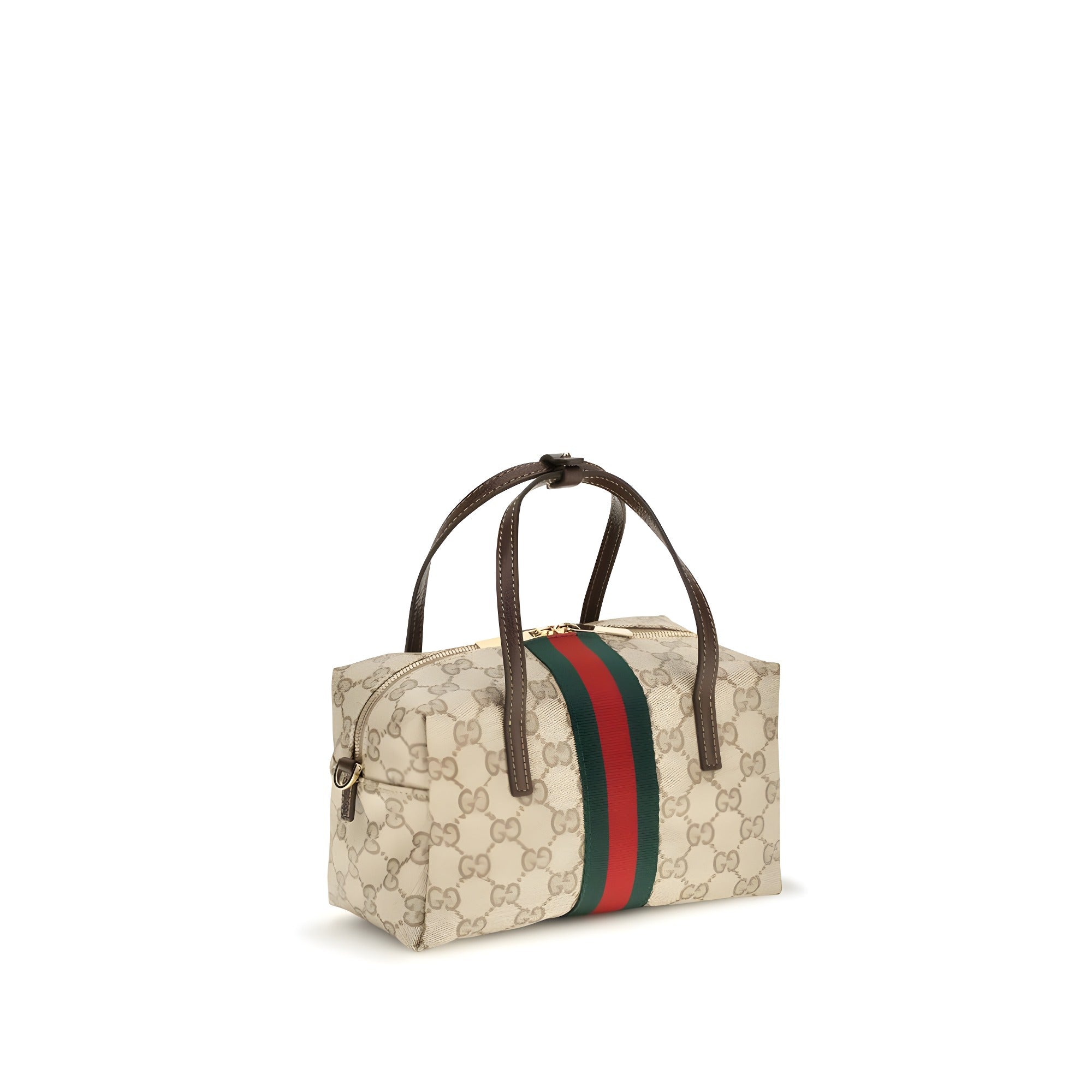 Geantă Gucci bej din material textil