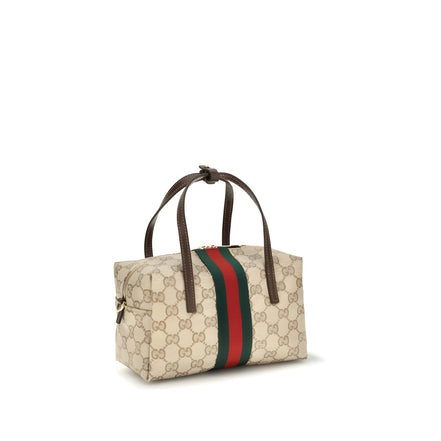 Geantă Gucci bej din material textil