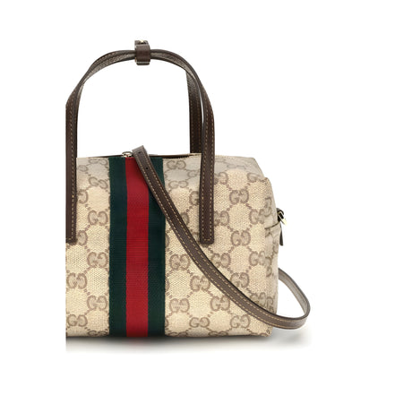 Geantă Gucci bej din material textil