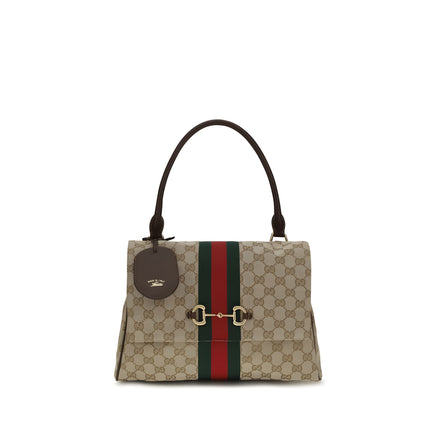 Geantă Gucci bej din material textil