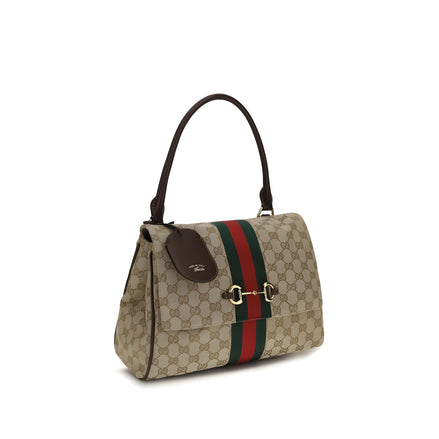 Geantă Gucci bej din material textil