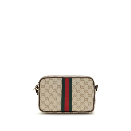 Geantă de umăr Gucci bej din material textil