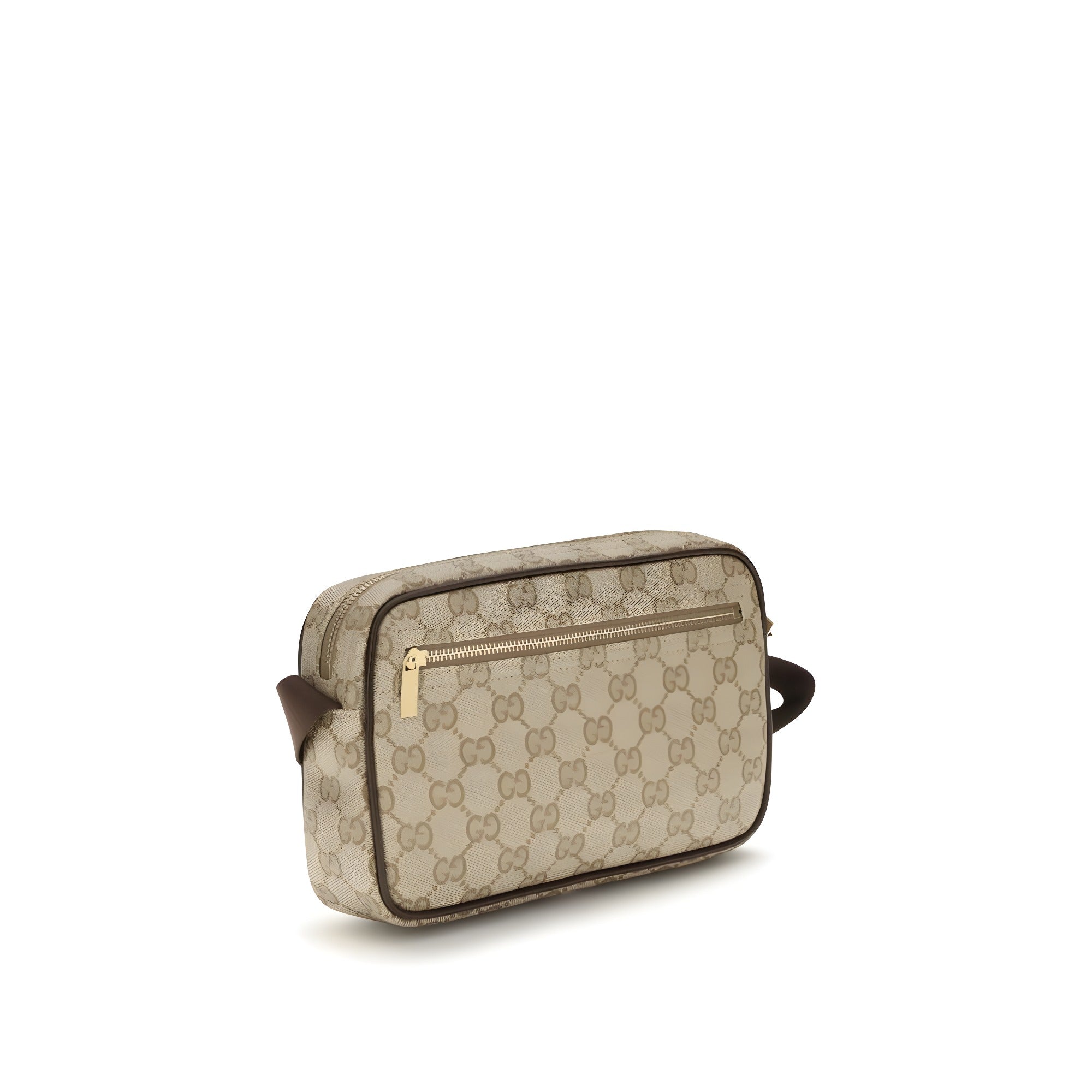 Geantă de umăr Gucci bej din material textil