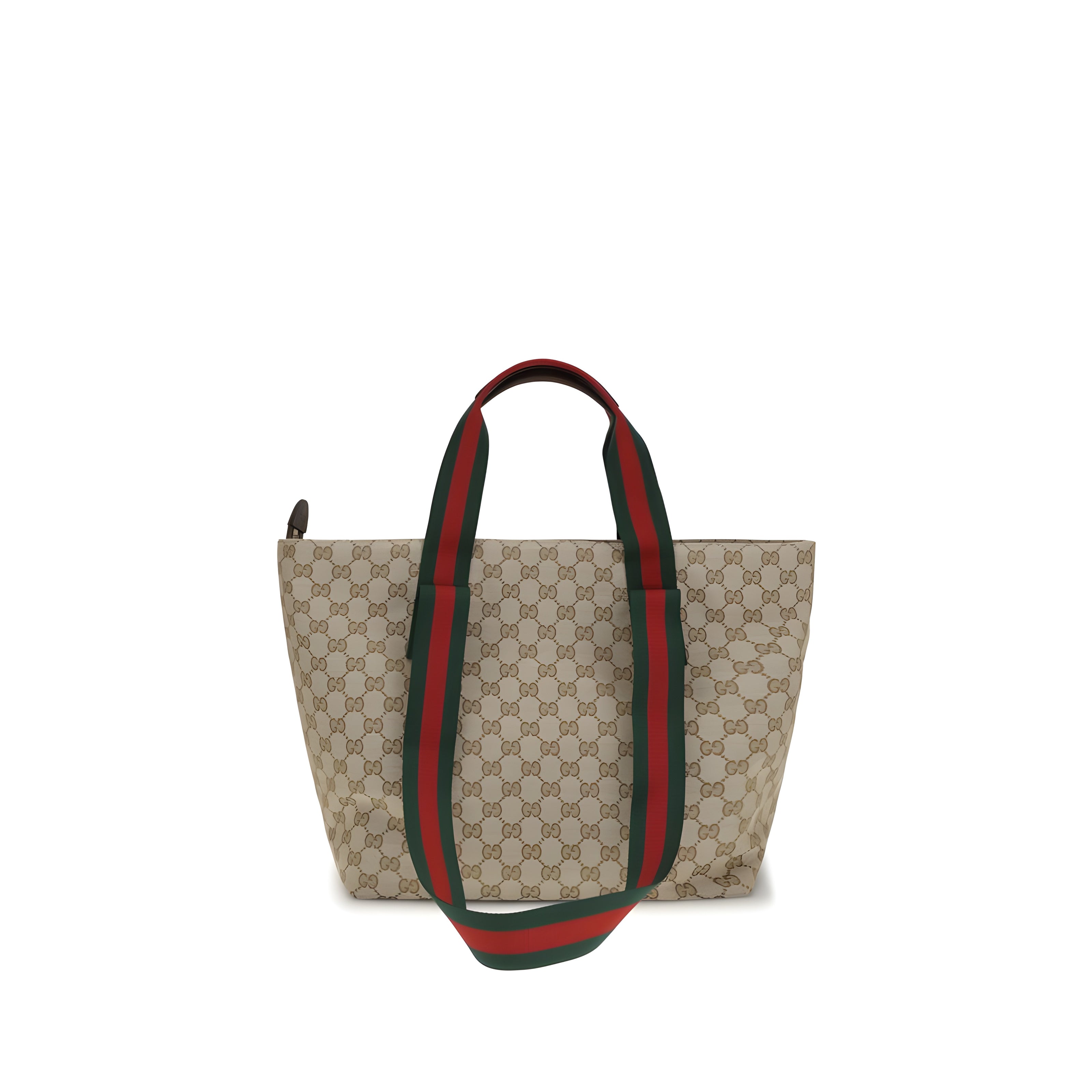 Geantă de umăr Gucci bej din material textil