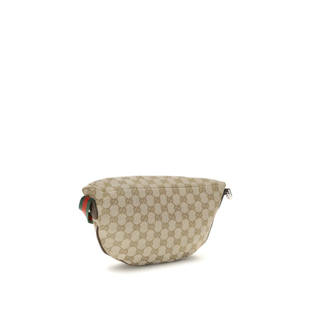 Geantă de umăr Gucci bej din material textil