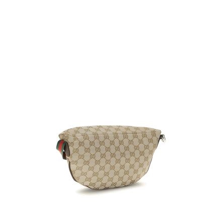 Geantă de umăr Gucci bej din material textil