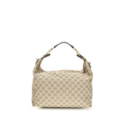 Geantă pe umăr Gucci bej din material textil