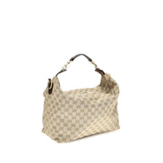Geantă pe umăr Gucci bej din material textil