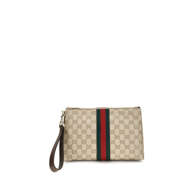 Gucci Poșetă Bej din Material Textil