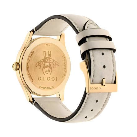 Gucci Beige Leather Dress Watch