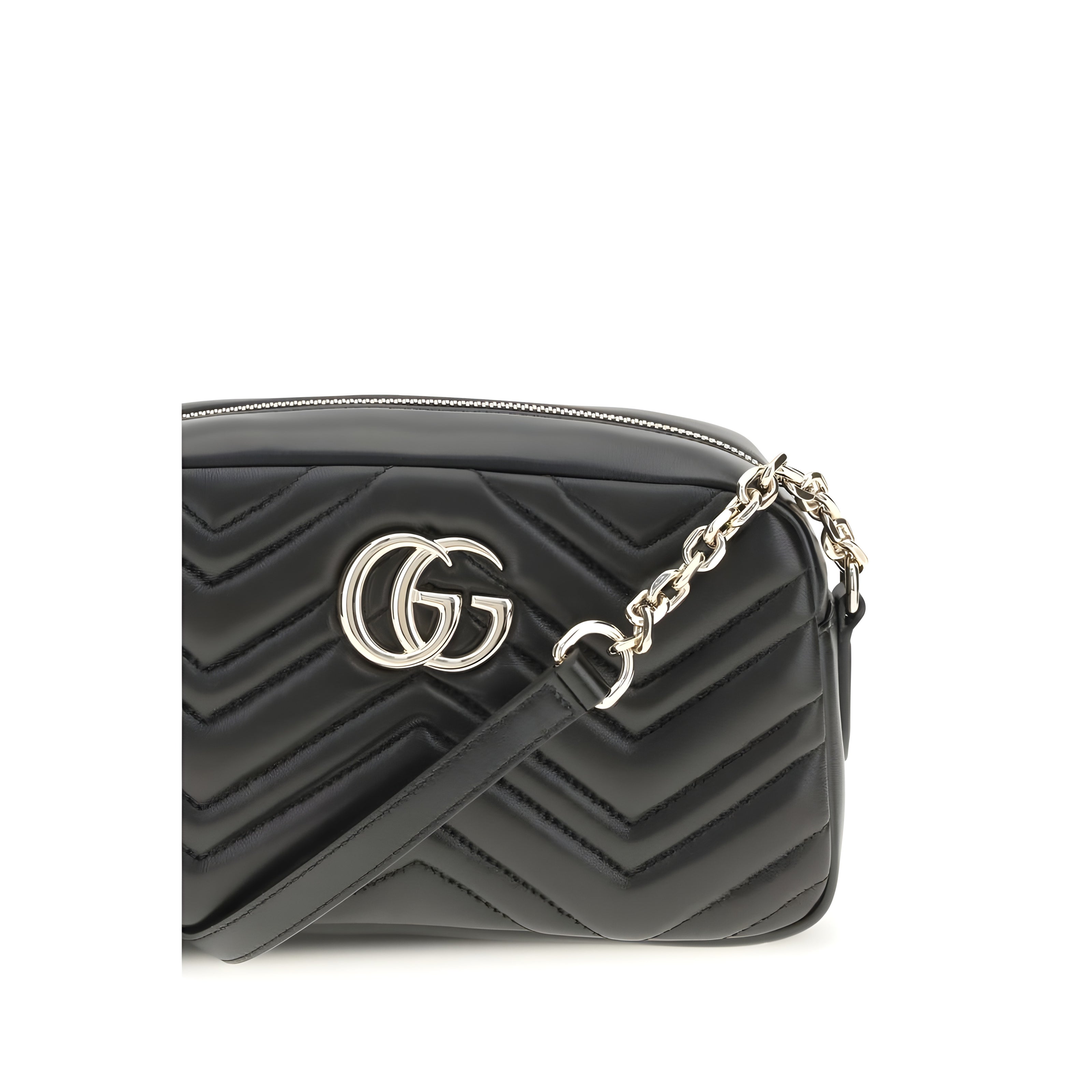 Geantă de umăr Gucci Black GG Marmont