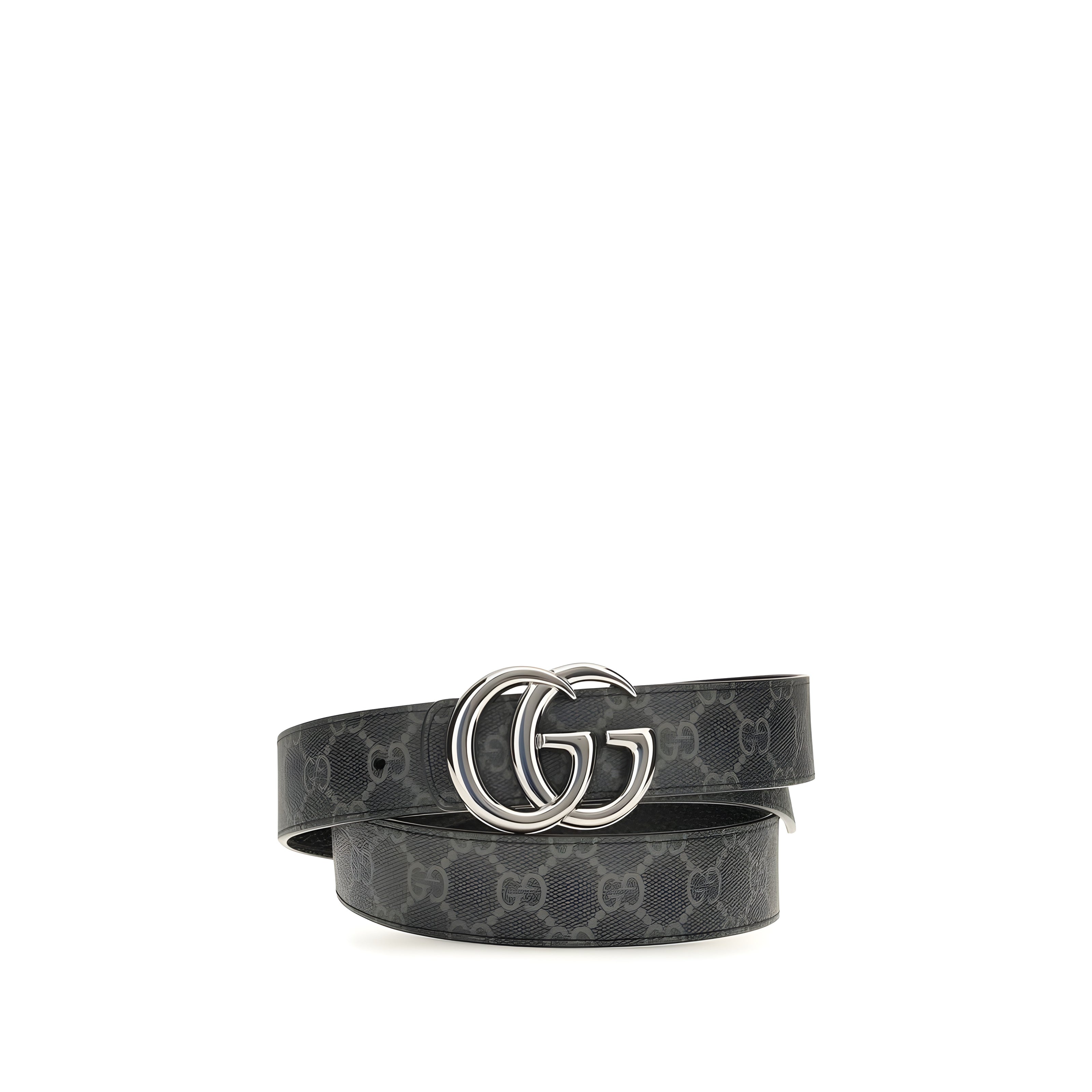 Gucci Black Calf Leather Regular Belt