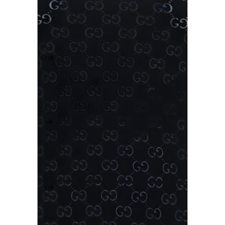 Tricou Gucci negru din bumbac, cu mânecă lungă
