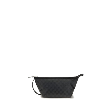 Geantă plic Gucci neagră din material textil