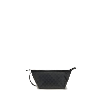 Geantă plic Gucci neagră din material textil