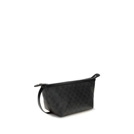 Geantă plic Gucci neagră din material textil