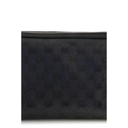 Geantă plic Gucci neagră din material textil