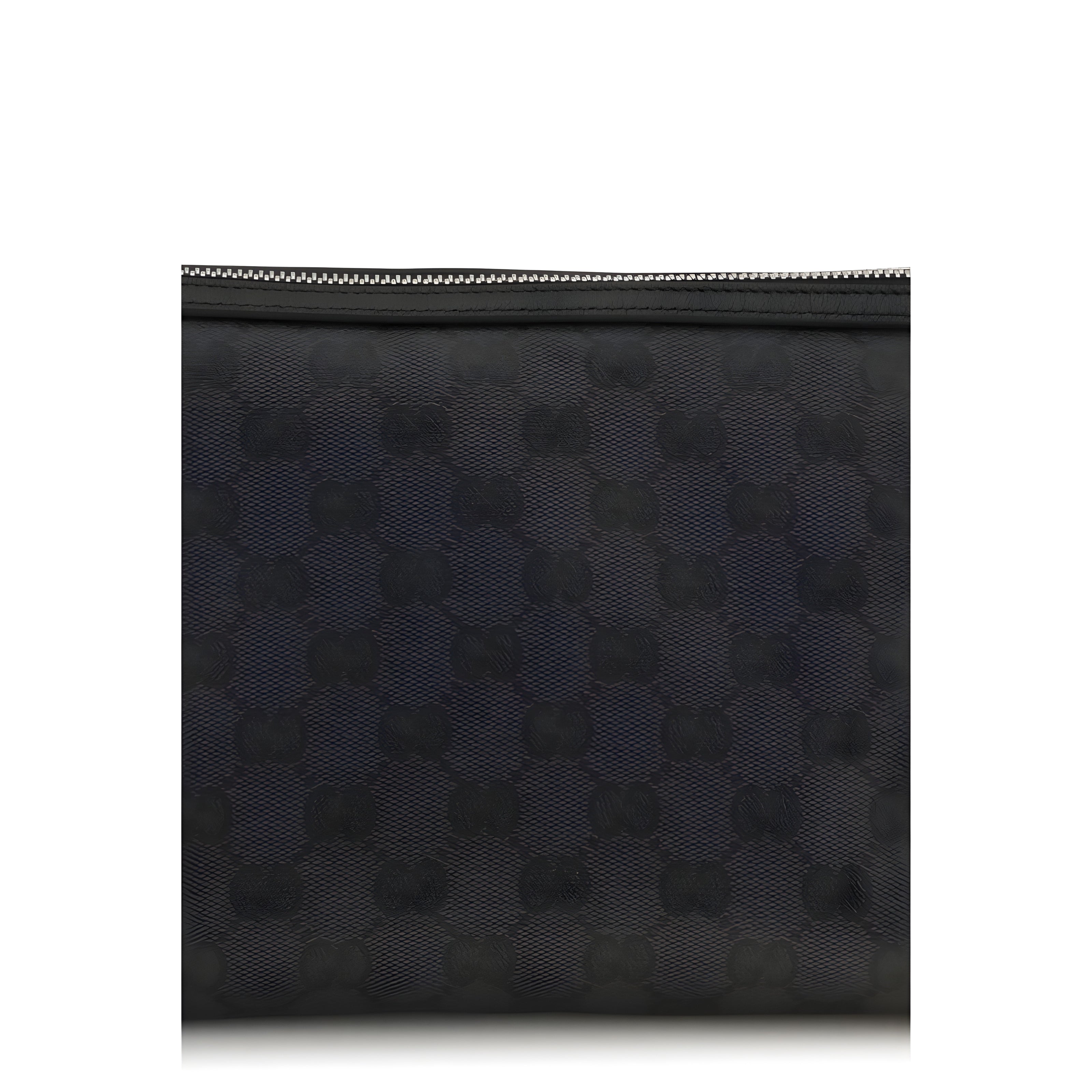 Geantă plic Gucci neagră din material textil