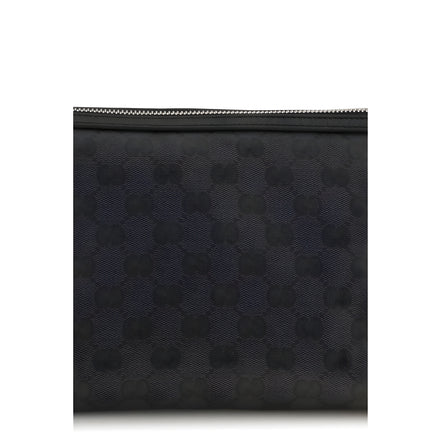 Geantă plic Gucci neagră din material textil