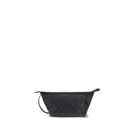 Geantă plic Gucci neagră din material textil