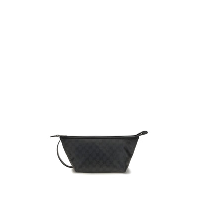 Geantă plic Gucci neagră din material textil