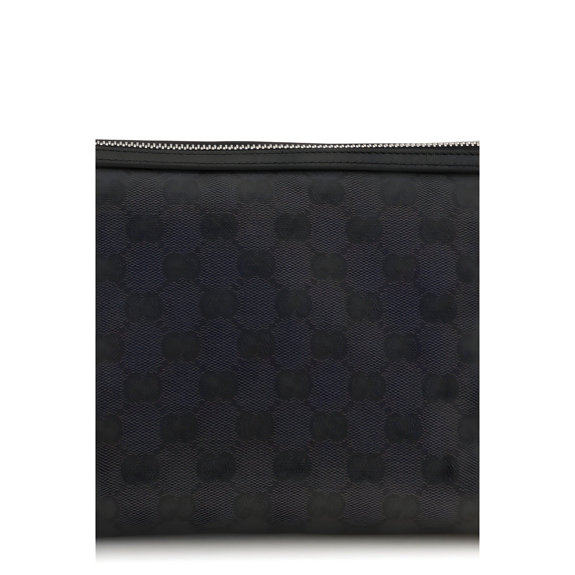 Geantă plic Gucci neagră din material textil
