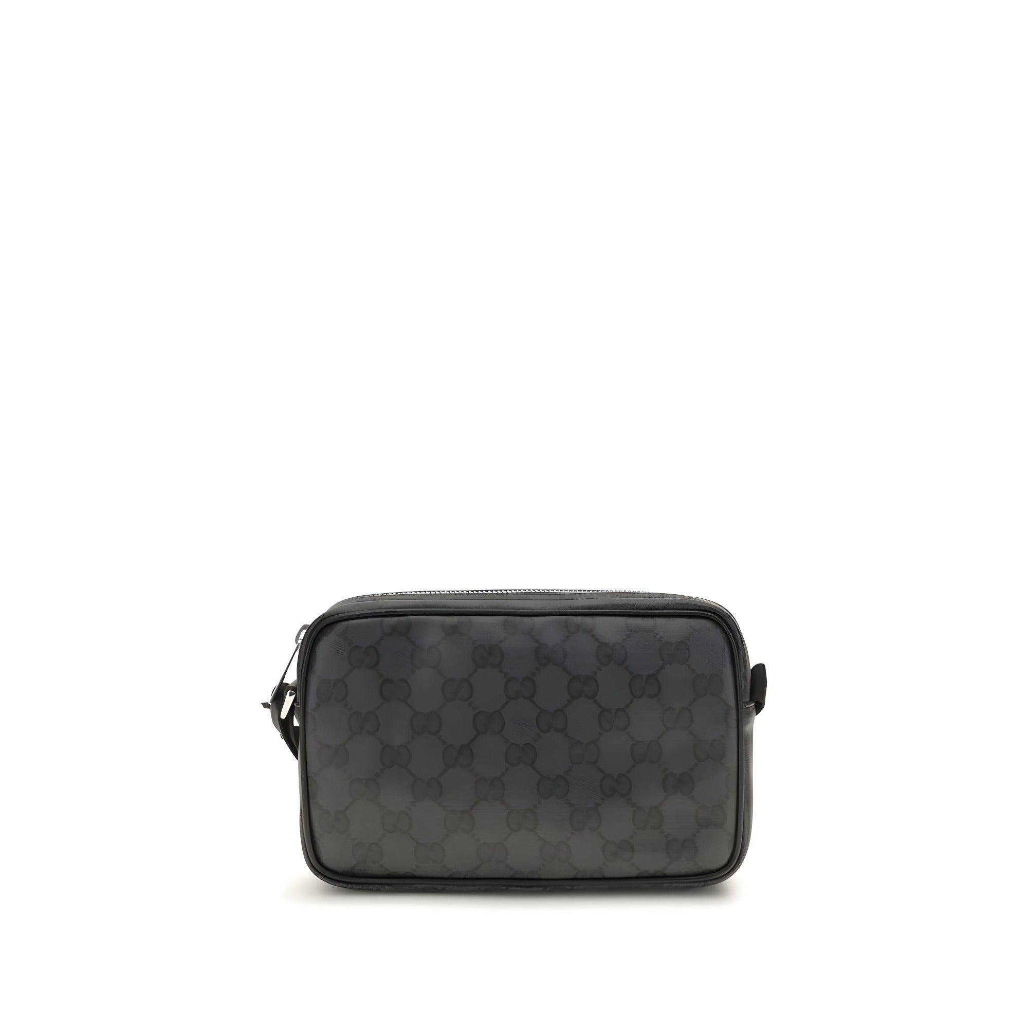 Geantă de umăr Gucci neagră din material textil