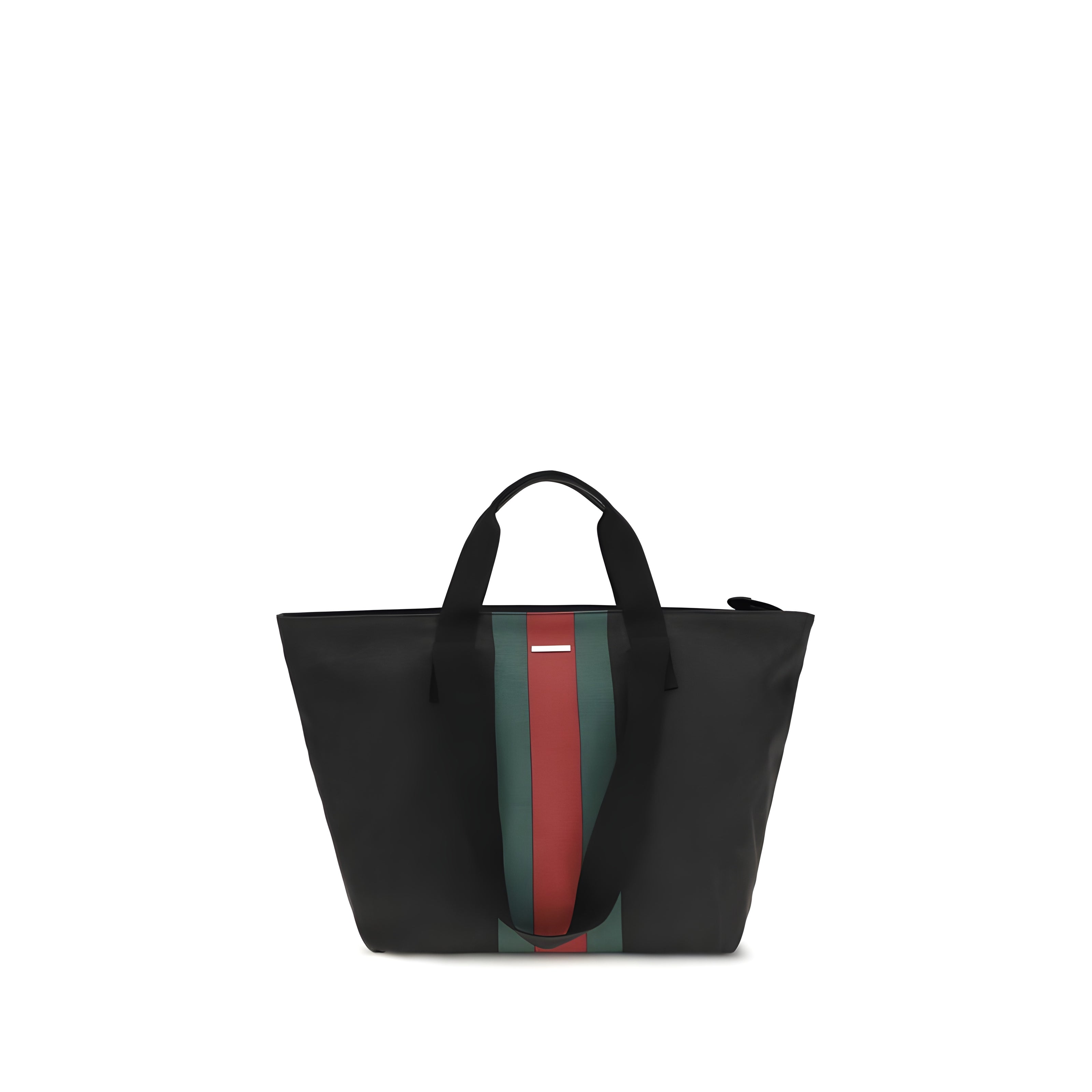 Geantă de umăr Gucci neagră din material textil