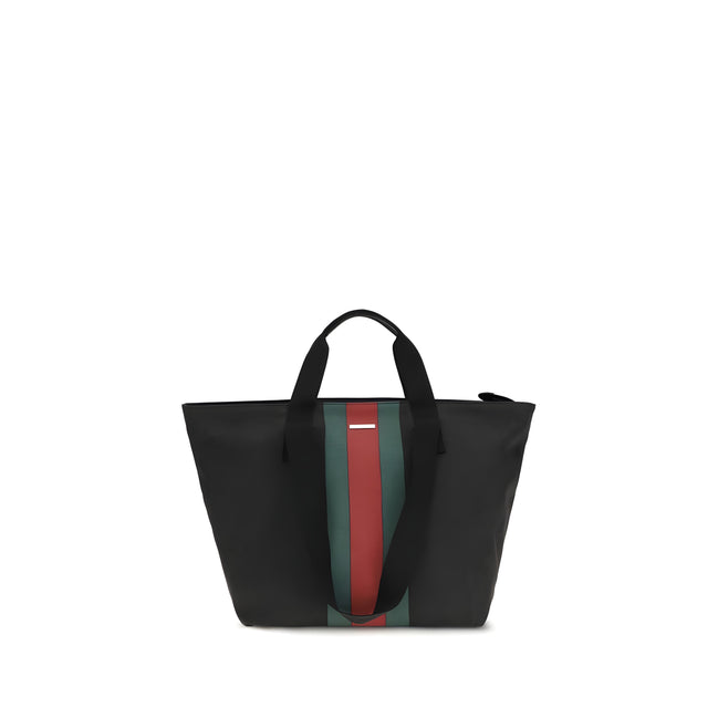 Geantă de umăr Gucci neagră din material textil