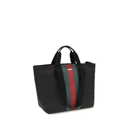 Geantă de umăr Gucci neagră din material textil