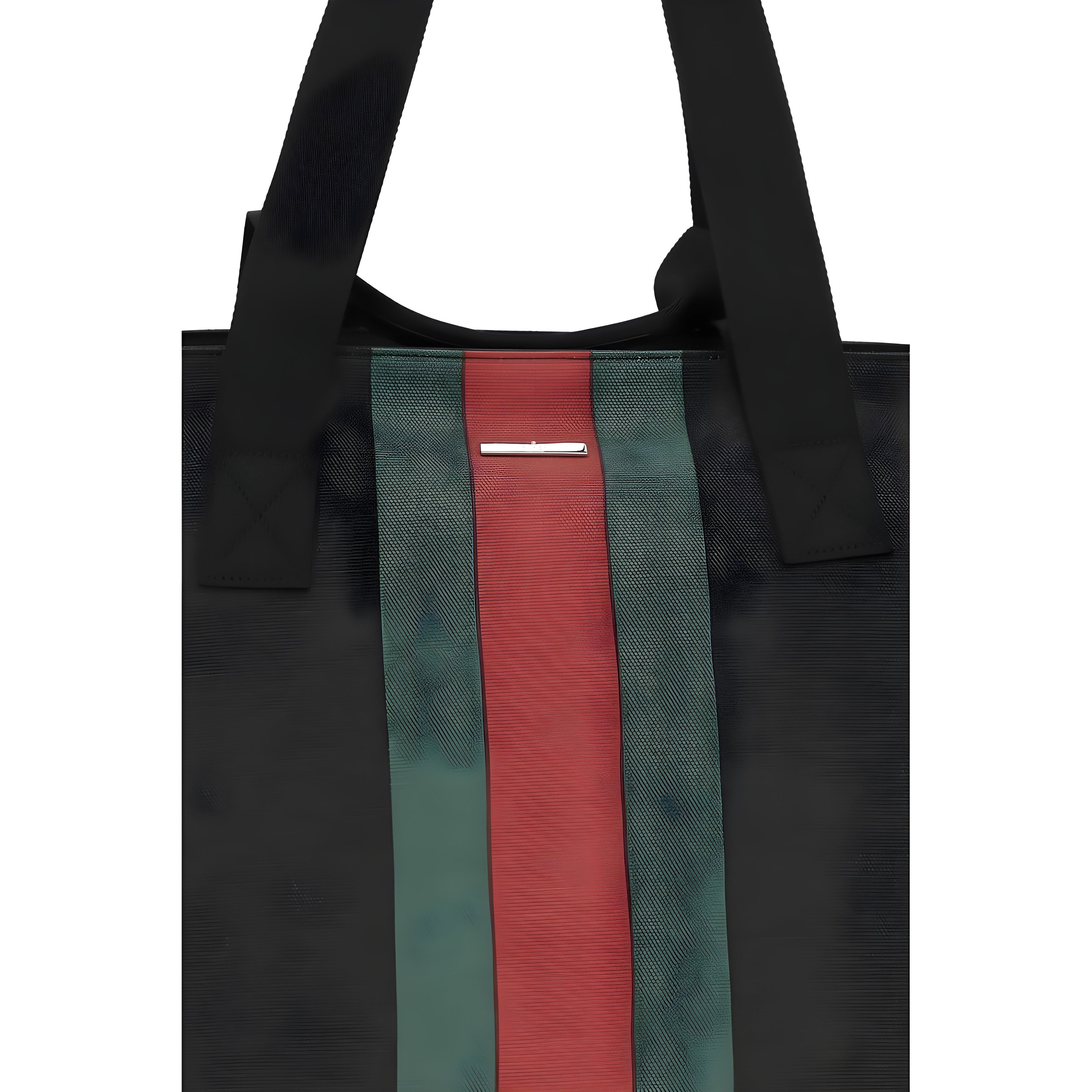 Geantă de umăr Gucci neagră din material textil