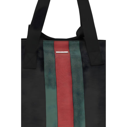 Geantă de umăr Gucci neagră din material textil