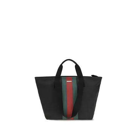 Geantă de umăr Gucci neagră din material textil