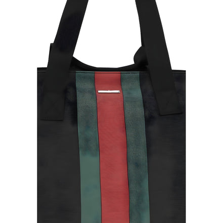 Geantă de umăr Gucci neagră din material textil