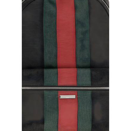Geantă de umăr Gucci neagră din material textil