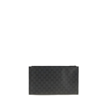Geantă de umăr Gucci neagră din material textil