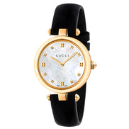Gucci Black Leather Dress Watch