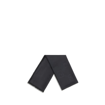 Gucci Black Wool Oves Aries Scarf