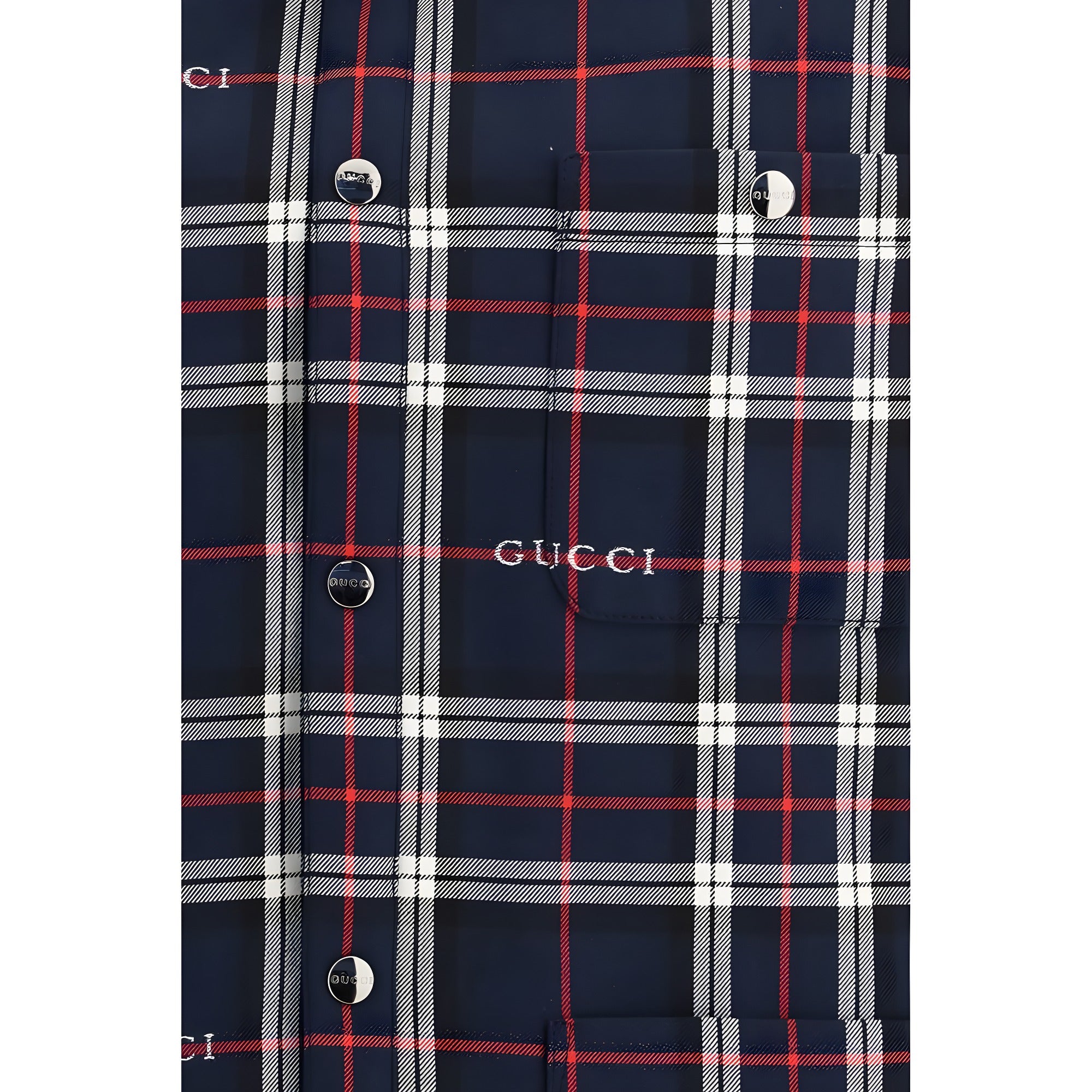 Gucci Blue Cotton Jacket
