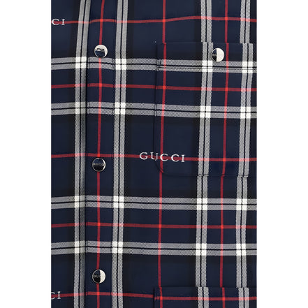 Gucci Blue Cotton Jacket
