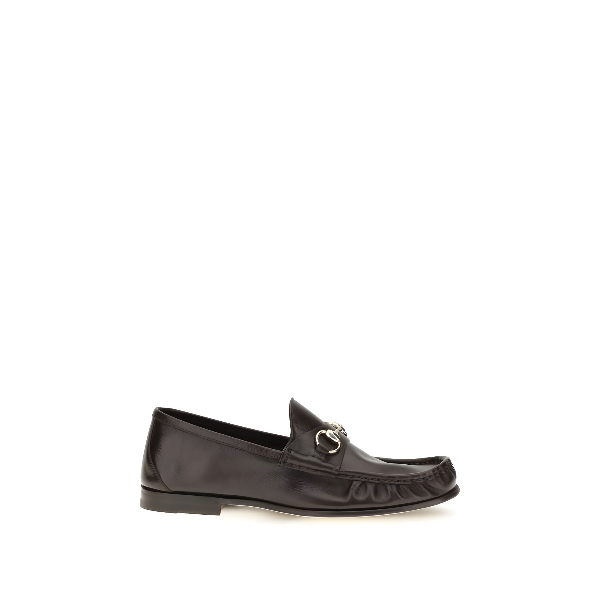 Gucci Brown Calf Leather Slip-On Loafers
