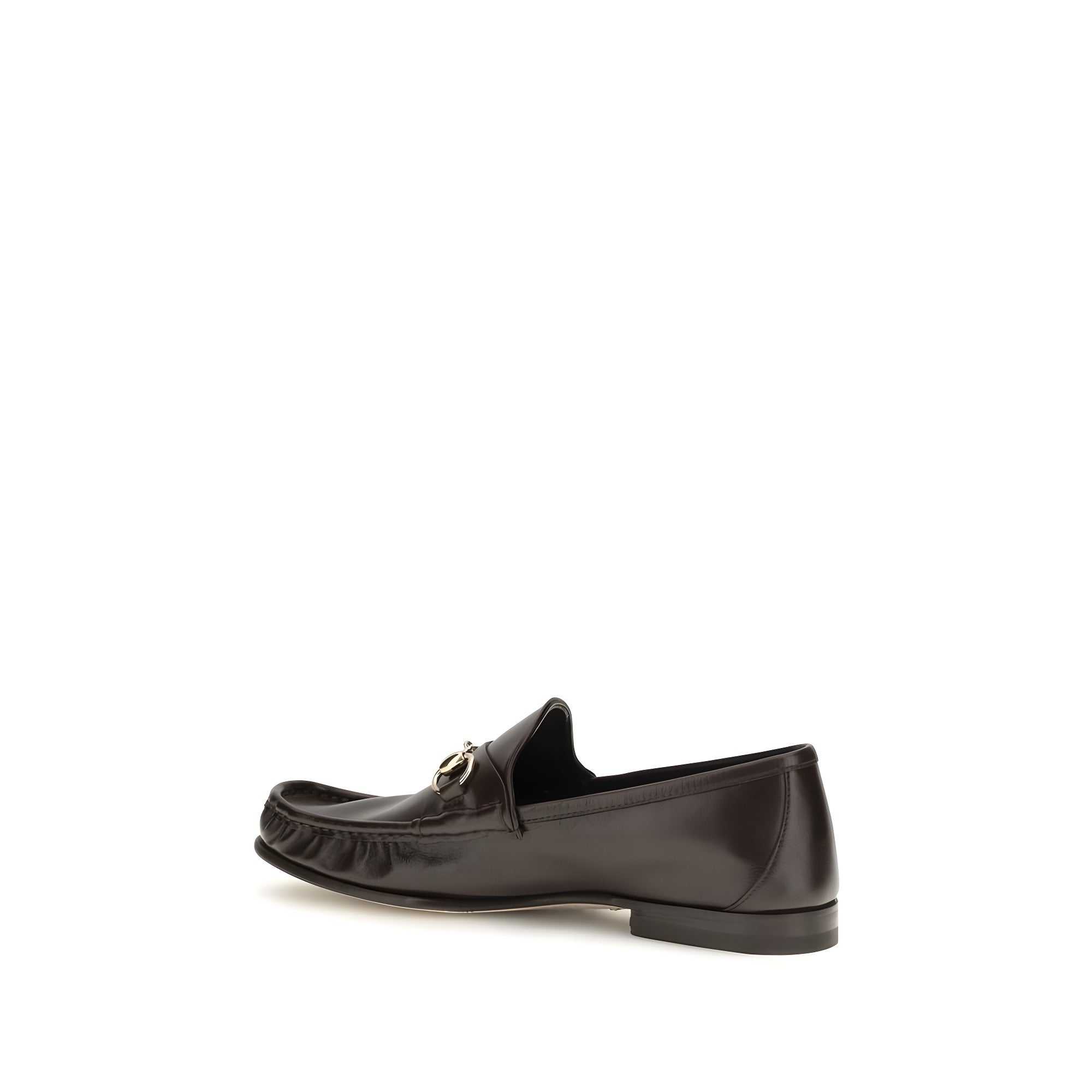Gucci Brown Calf Leather Slip-On Loafers