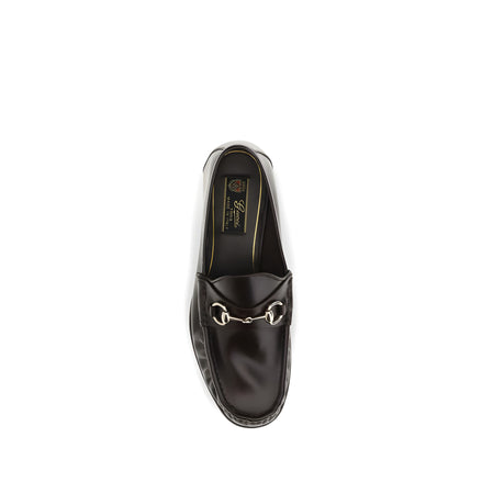 Mocasini slip-on Gucci maro din piele