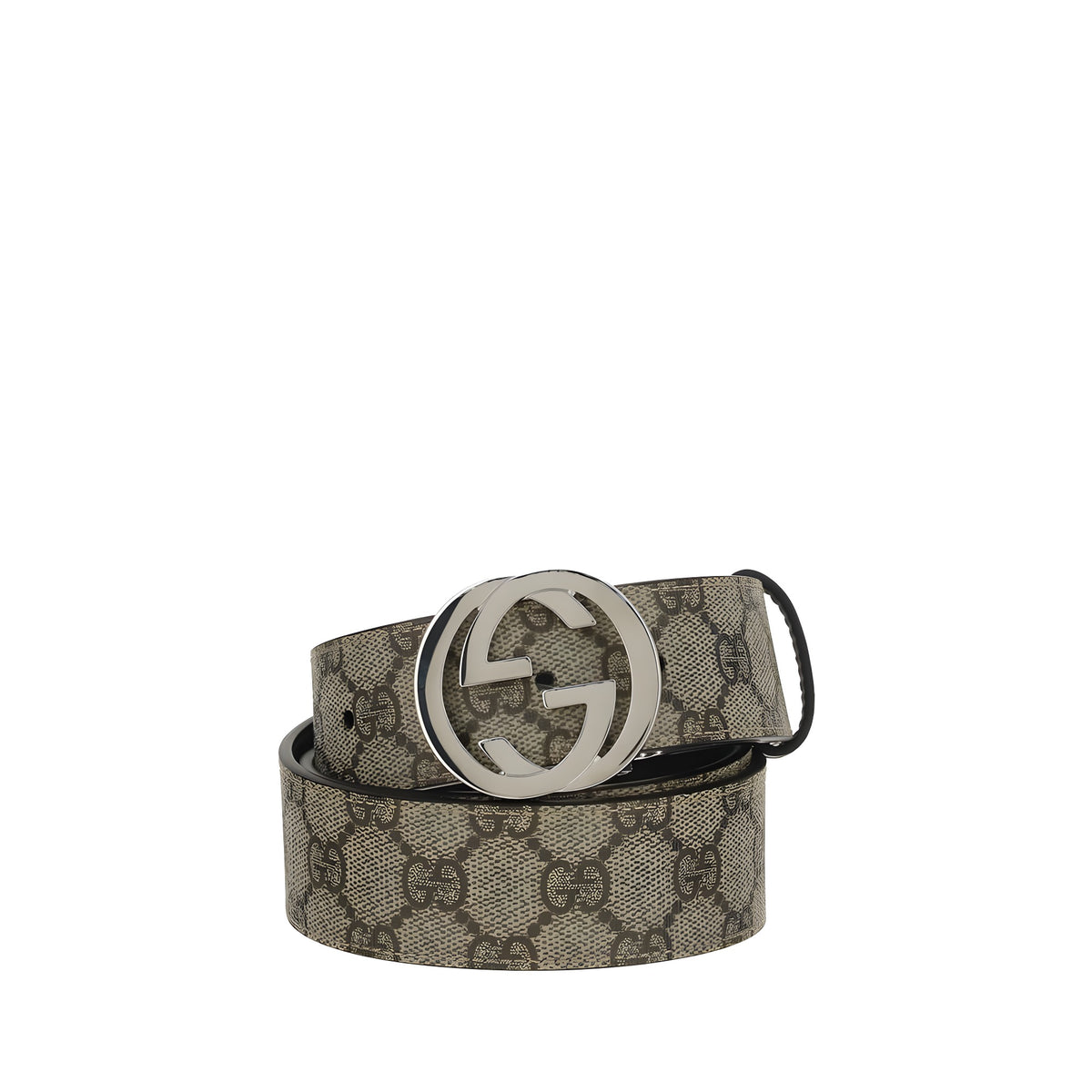 Curea Gucci maro din bumbac