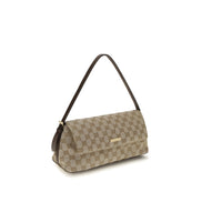 Geantă de mână Gucci din material textil maro