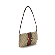Portofel Gucci maro din material textil