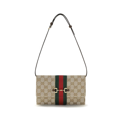 Gucci Brown Fabric Wallet